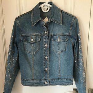 Embellished denim jacket